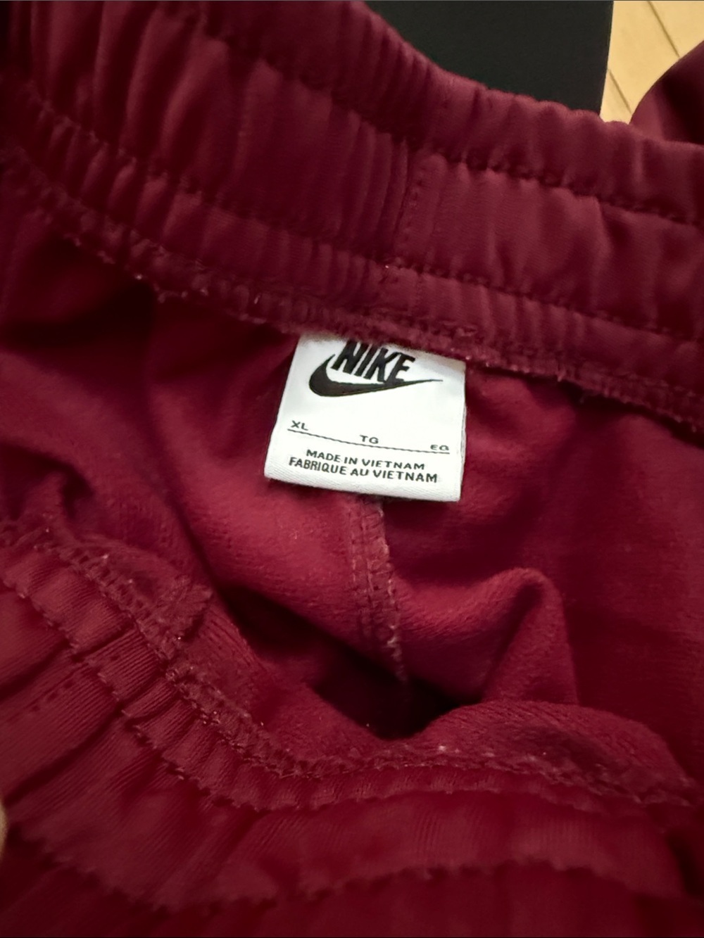 Nike Maroon Track Jacket & Pants Set with White Accents - Picture 6 of 6